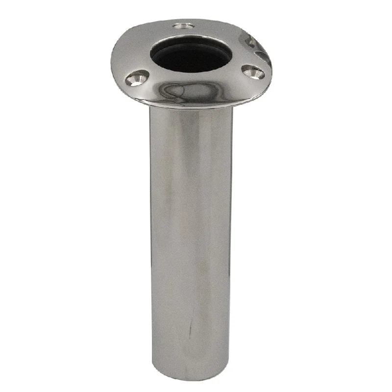 ultralight fishing rods cheap C.E. Smith 70 Series Standard Flush Mount Rod Holder - 0 Degree - Stainless Steel - Gimbal Bar Bottom - Black Liner [536700]
