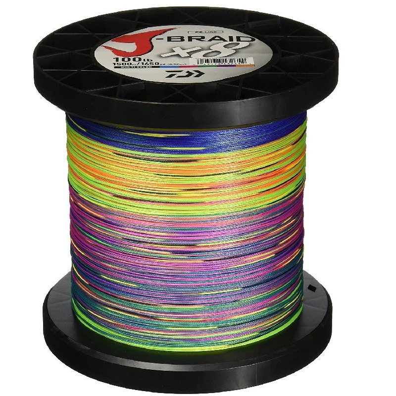 eco-friendly fishing gear brands Daiwa J 8 Braid 1500m Spools Multi Colour