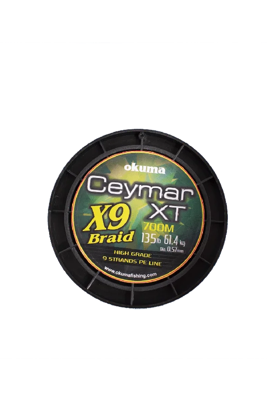 Okuma Ceymar XT X9 Braided Fishing Line | 100Mt / 110Yd | Dark Green | 10 Connected Spools |