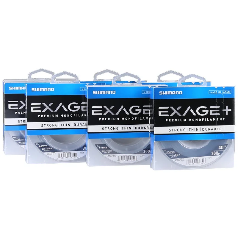 carbon fiber fly rods lightweight Shimano Exage+ Mono Line 300m Spools