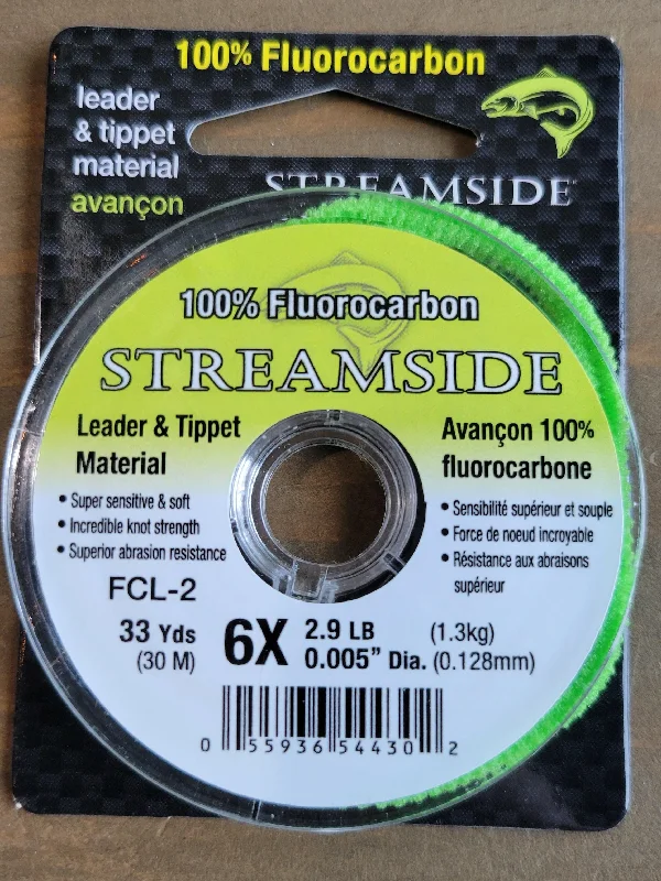 Streamside Fluorocarbon Leader & Tippet Material 2.9b 33yd