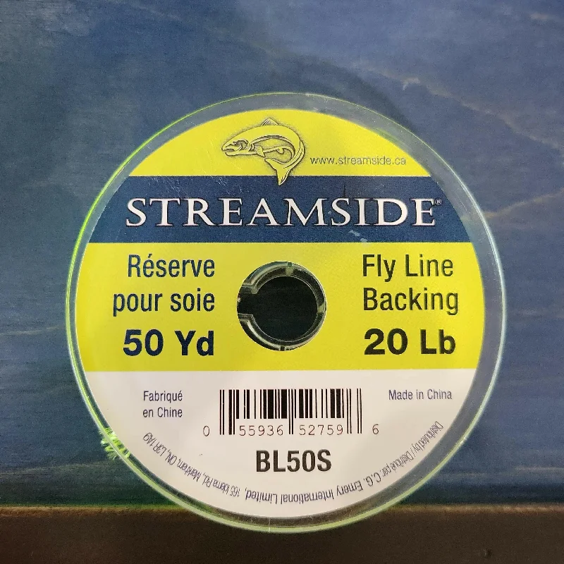 carbon steel fishing hooks bulk Streamside Fly Line Backing Yellow 20lb 50yds
