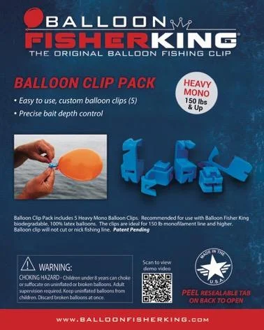 quick-change fishing snaps Balloon Fisher King Balloon Clip Pack