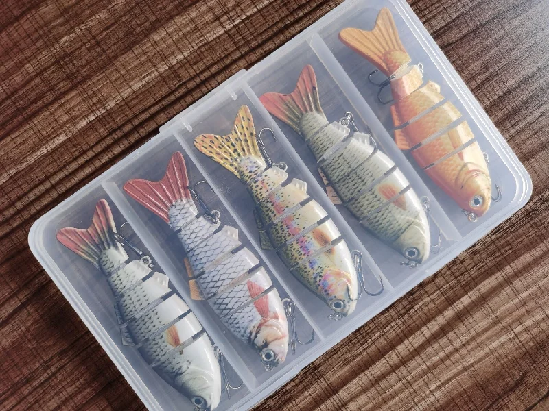 collapsible fishing net foldable 🎃 Spooky Sale-50% OFF🐠Bionic Joint Lures Set