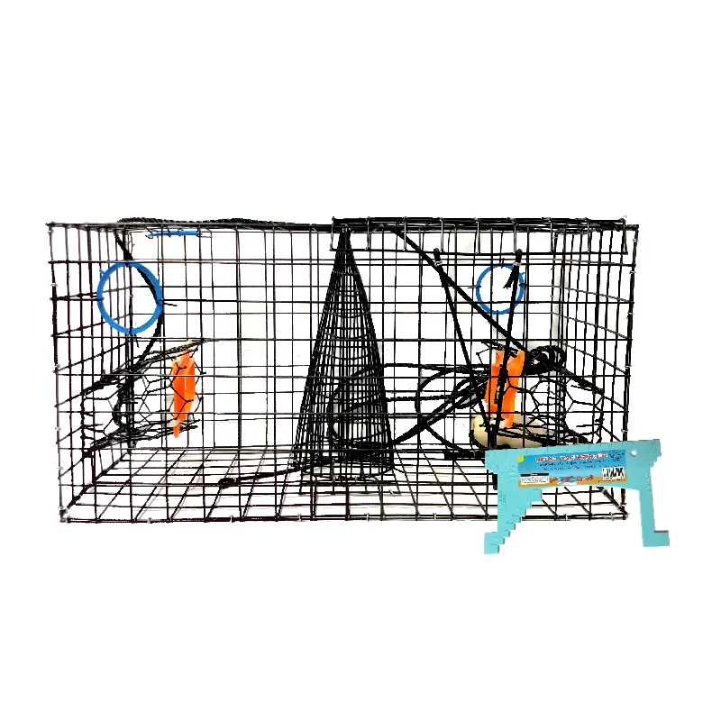 Joy Fish Maryland Blue Crab Heavy Duty Crab Trap, 24"x12"x12" with Gauge