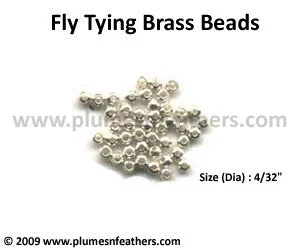 top-rated rod and reel combos Fly Tying Brass Beads ‘Silver’ M