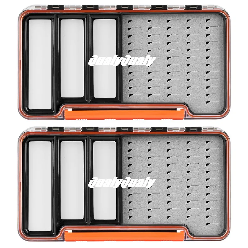 sinking fly fishing leaders THKFISH 2 Pack Magnetic Streamer Fly Fishing Tackle Box