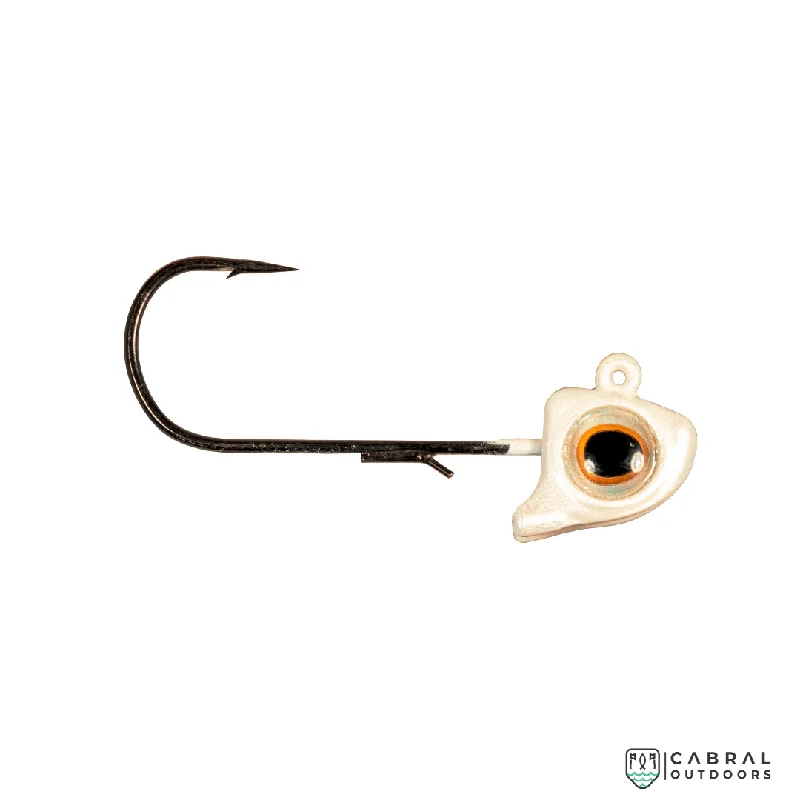 extra-sensitive fishing rod tips Zman Finesse Eyez Minnow Style Jigheads | Pearl | 3/0 | 3pcs/pack